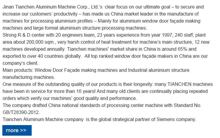 Aluminium Machine CNC Copy Milling Machine Door Window Milling Machine