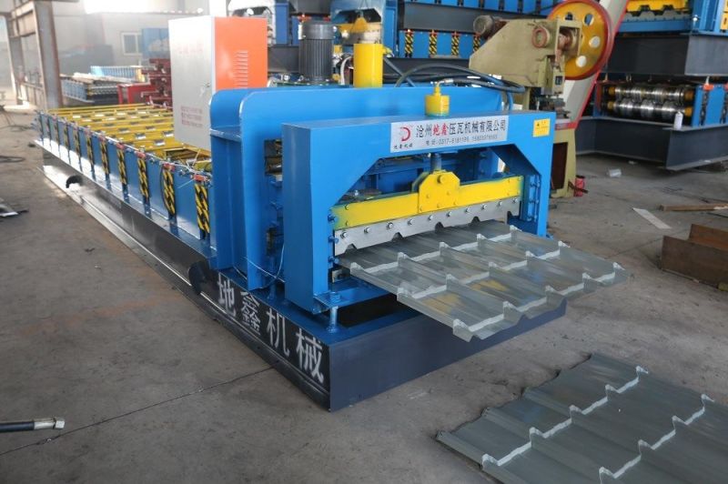 PLC Control Colored Cold Steel Glazed Roof Tile Roll Forming Machine