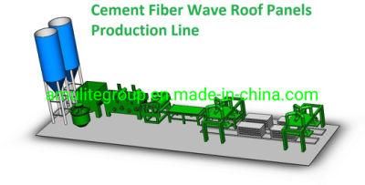 Cement Fiber Wave Roof Sheet Machine
