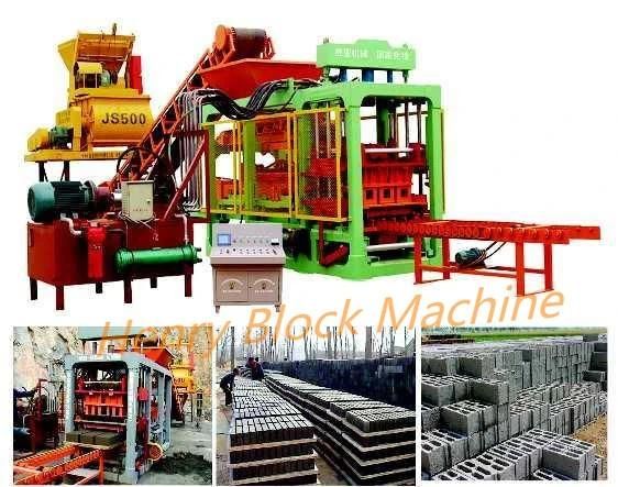 Qt6-15 High Quality Fully Automatic Hydraulic Concrete Hollow Block Machine Cement Paver Machine Curbstone Making machine Line