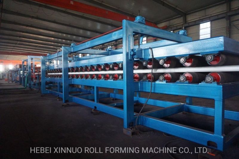 Roof and Wall Panel Tiles Rock Wool Sandwich Roll Forming Machine Production Line