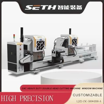 Aluminum Window Door Machinery CNC Double Head Cutting Saw for Aluminum