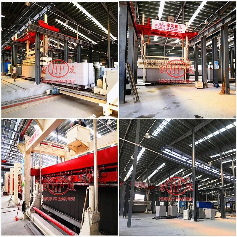 Guangxi Hongfa Germany Ytong Fully Automatic Aerated Autoclaved Concrete Brick Making Machine Alc Panel AAC Block Plant in Building Material Machinery