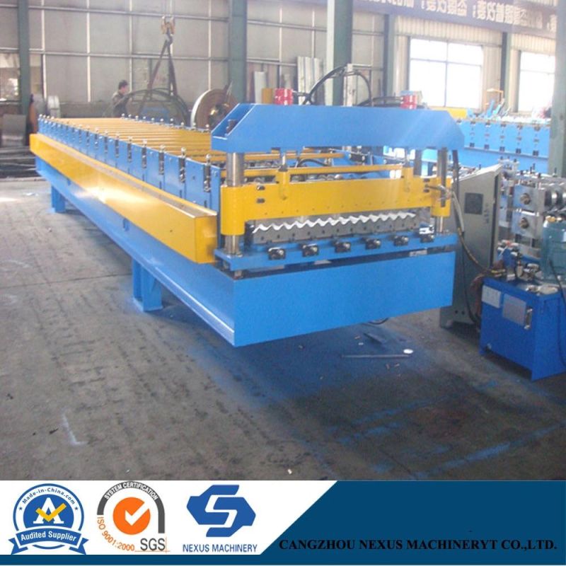 850 Corrugated Wave Steel Zinc Roofing Roll Forming Machine