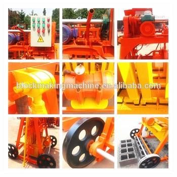 Qmy4-45 Vibration Brick Machine Mobile Egg Laying Block Machine Concrete Hollow Block Making Machine Price