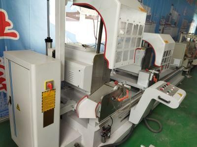 Ljz2-CNC-450X4600 Double-Head Saw CNC Cutting Machine for Aluminum Material Cutter of Plastic Profiles with Hard Alloy Saw Blades