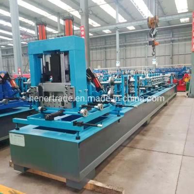 China Factory Customized Profiles Metal Steel Strip CZ Purlin Interchangeable Roll Forming Machine