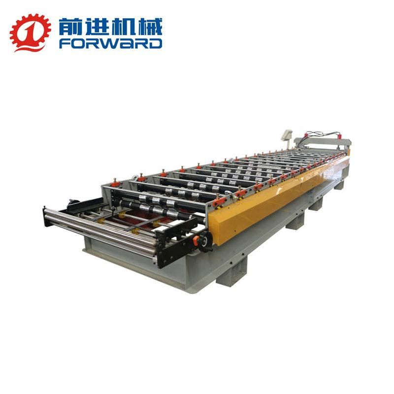 Ecuador PLC Control Double Layer Tr4 Tr5 Roofing Sheet Forming Machine Roof Roll Forming Machine Tile Making Machinery Construction Machinery Tile Press Machine