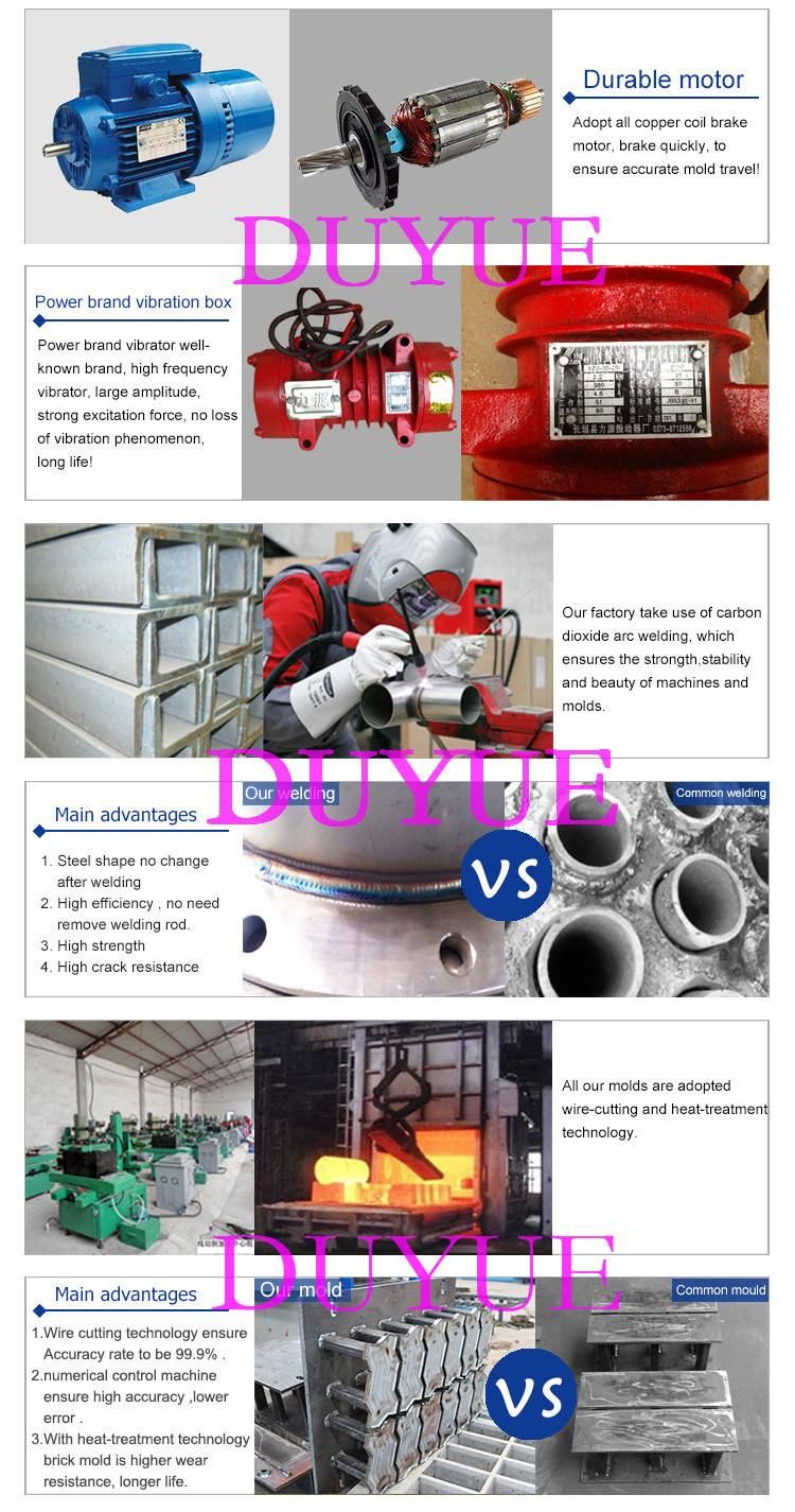 Qt4-15 Hydraulic Fully Automatic Concrete Brick Machine with Stacker Hollow Block Making Machine