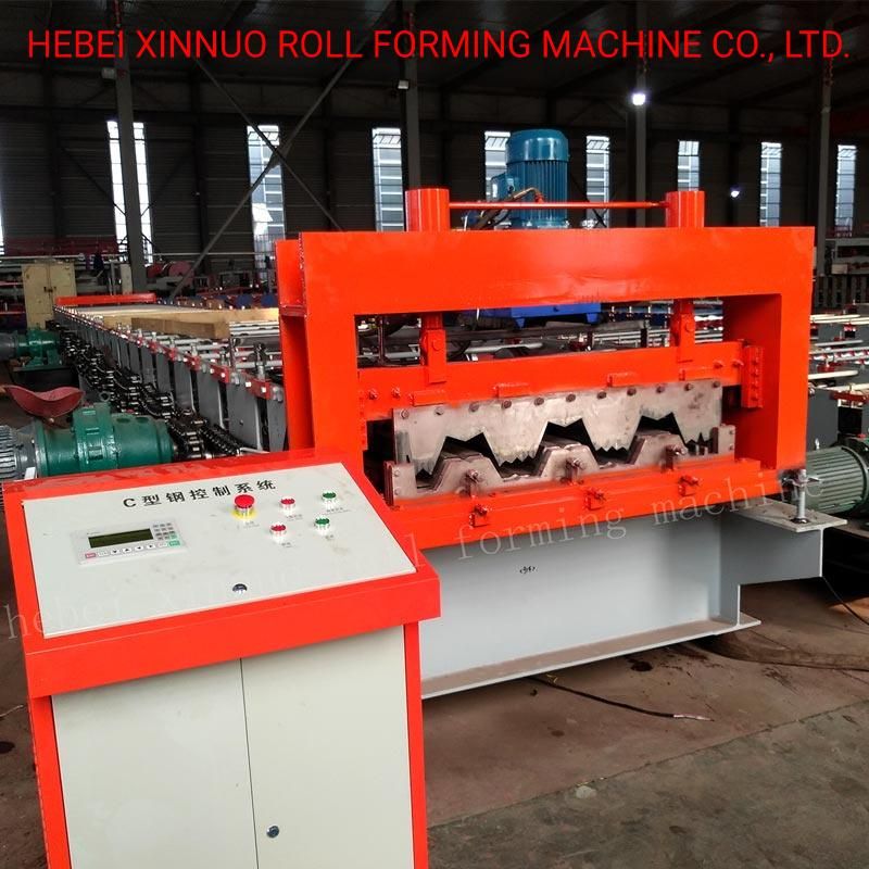 720 Floor Decking Roofing Sheet Panel Making Cold Rolling Forming Machine