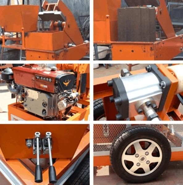 Hr 1-20 Solid Interlock Brick Machine Diesel Brick Making Machine Hydraform Type Brick Machine