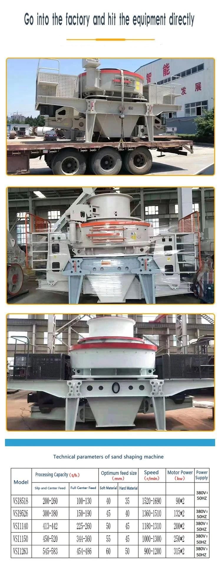 Impact Sand Making Machine VSI8518 for River Pebble/ Granite/ Basalt/Iron Ore/ Limestone/Calcite/Quartzite/Diabase/Weathered Stone/Coal/ Mnganese Ore