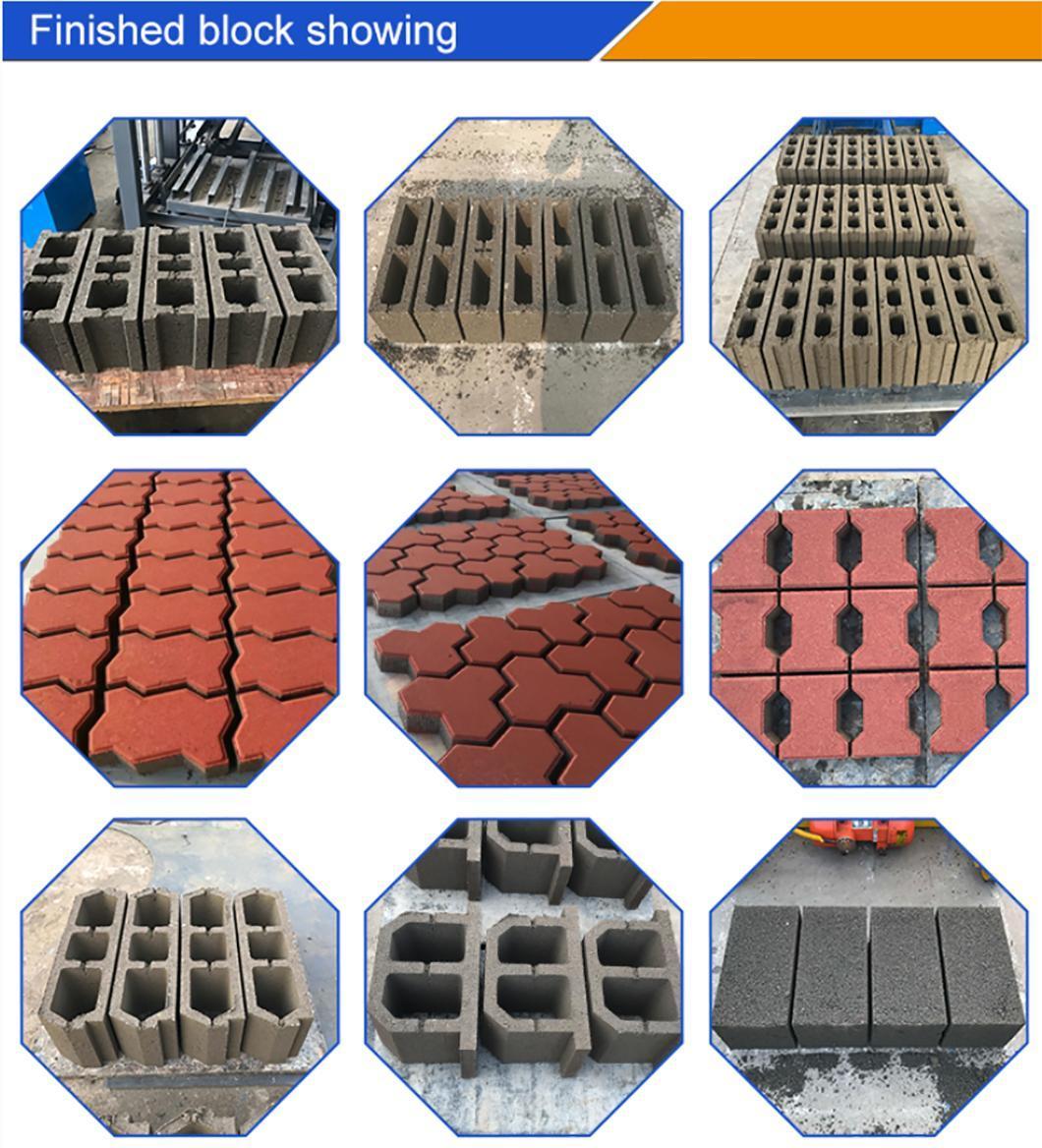 Small Industry Manual Concrete Hollow Block Brick Making Machine