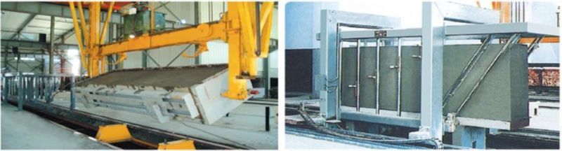 AAC Plant Cross Cutting Machine Full Automatic Concrete AAC Brick Block Production Line Making Machine