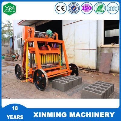 2021 Concrete Hollow Brick Cement Block Machine Movable Brick Machine in Bangladesh