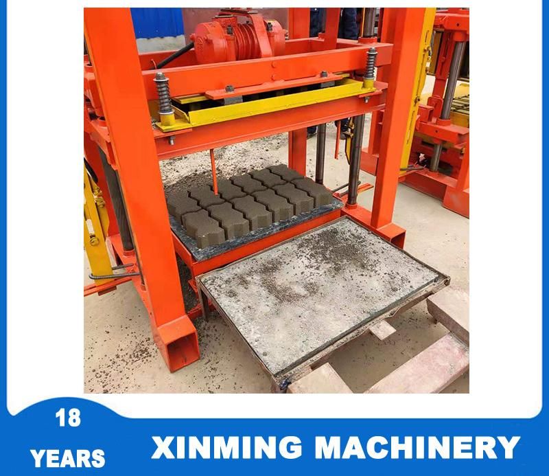 Factory Price Qt 4-40 Block Making Machine Vibration Cocrete Cement Hollow/Solid Brick, Paver Brick, Curbstone, Houdis Brick Making Machine