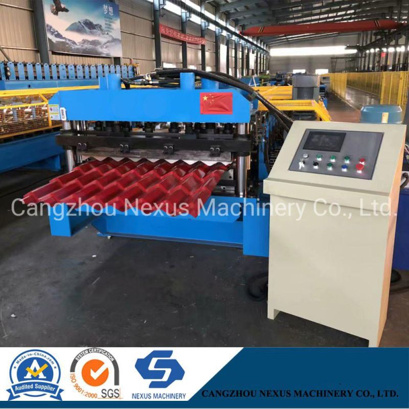Aluminium Corrugated Metal Glazed Tiles Roofing Sheets Making Machine