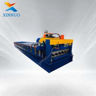 Xinnuo 830 Glazed Metal Tile Roll Forming Machine