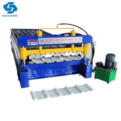 Metal Roofing Making Machine Trapezoidal Roof Roll Forming Machine with Customizable Color