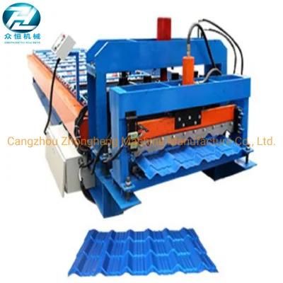 Automatic Hydrulic Step Roof Glazed Tile Roll Forming Machine Roofing Tile Making Machine