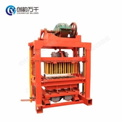 Qtj4-40 Small Manual Block Machine for Nigeria 9inch Hollow Block Making Machine