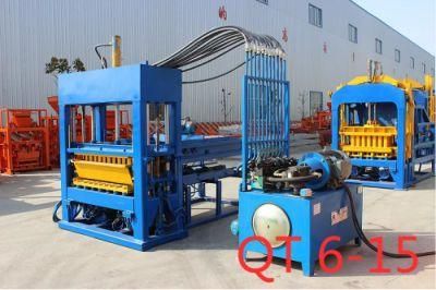 Qt6-15 Colored Pavement Blocks Making Machine Hollow Bricks Making Machine Solid Blocks Making Machine Concrete Block Making Machine