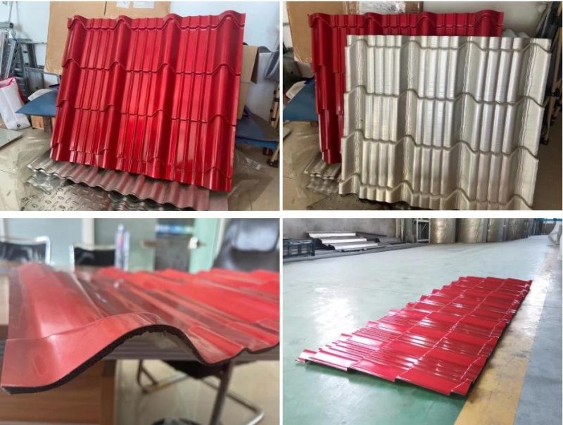 8 Layer Better Anti-Corrosion Insulation Polymer Laminated Metal Plate Glazed Tile Roll Forming Machine