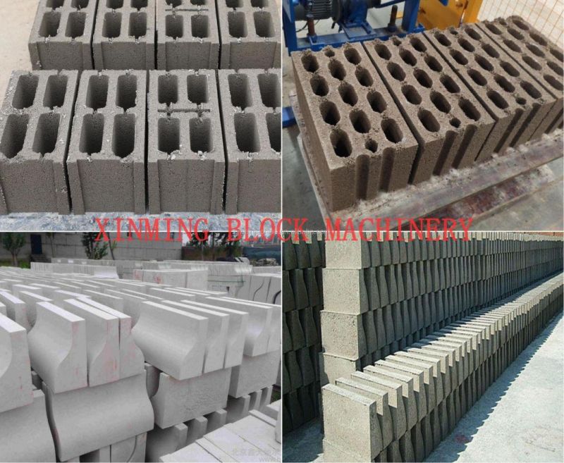 Manufacturer Supply Qt40-3A Small Egg Laying Mobile Sand Fly Ash Hollow Paving Curbstone Solid Cement Concrete Brick Making Machine with Block Mould for House