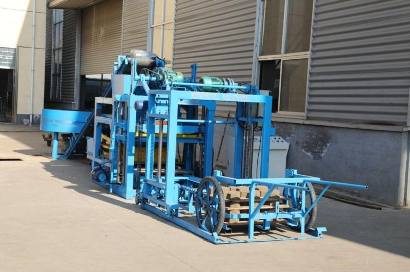 Qt4-25 Automatic Hollow Solid Concrete Cement Paving Interlock Wall Building Material Brick Production Line Block Making Molding Machine in Jamaica