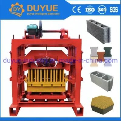 Africa Hot Sale Qtj4-40 Concrete Block Machine Interlocking Pavement Brick Molding Machine in Tanzania