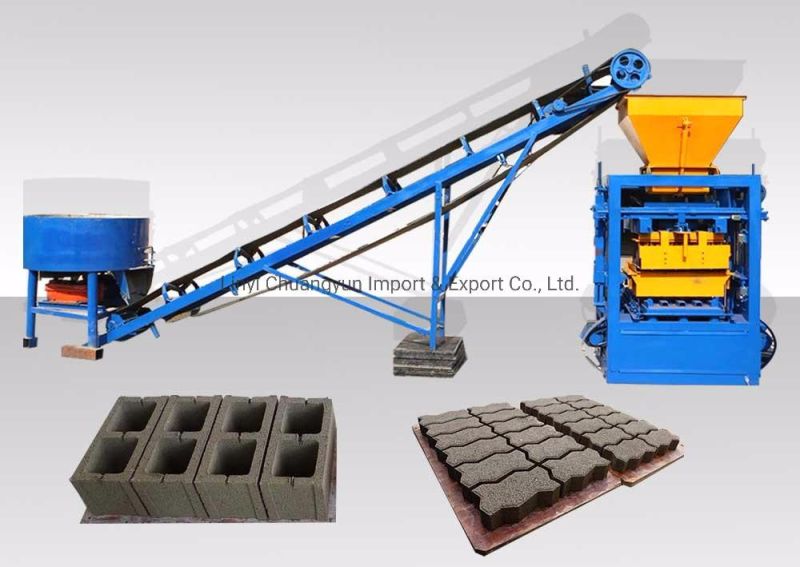 Qft4-24 Concrete Block Making Machine for Sale in UK Hollow Block Manufacturing Machine