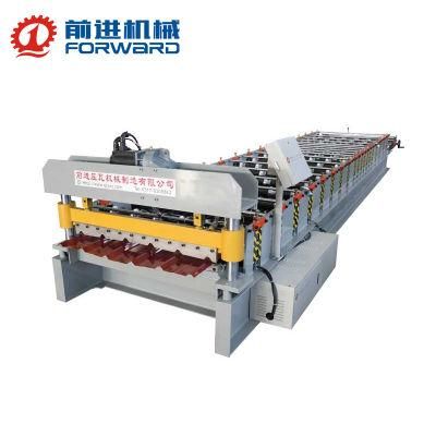 High Efficient Trapezoidal Iron Roofing Sheet Making Machine / Roll Forming Machine