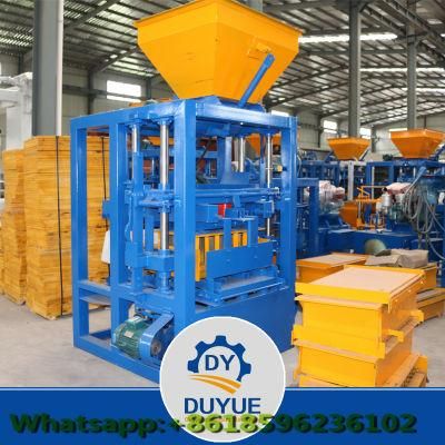 Qt4-24 Manual Paver Block Machine Quotation Hollow Block Machine Vibrated Concrete Block Machine