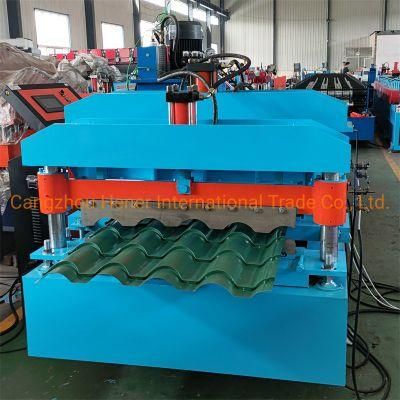 Metal Glazed Roofing Sheet Roll Forming Making Rolling Machine