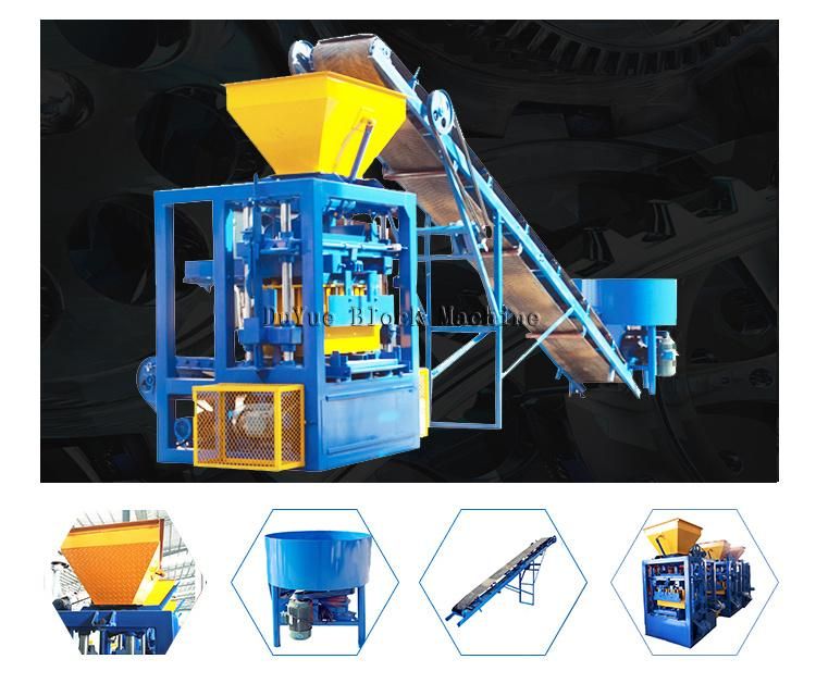 Semi-Automatic Hollow Concrete Block Machine