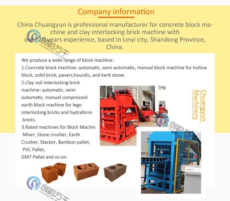 Hydraulic Brick Press Clay Cement Interlocking Bricks Making Machine for Sale (CY4-10)