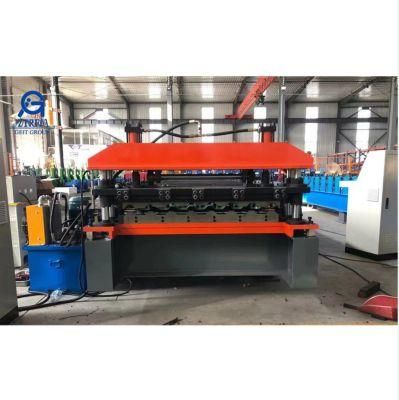 Metal Tile Manufacturing Equipment Making Machine Rib Ibr Trapezoidal Tile Roll Forming Machine