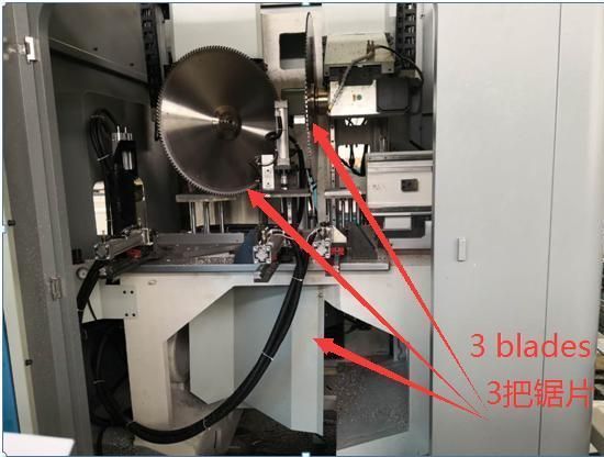 CNC Double Sawing Machine Center for Windows and Doors