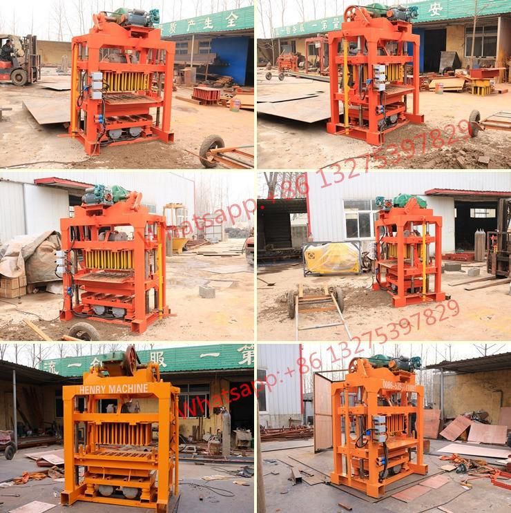 Qtj4-40 Concrete Vibration Hollow Block Making Machine in India and Kenya