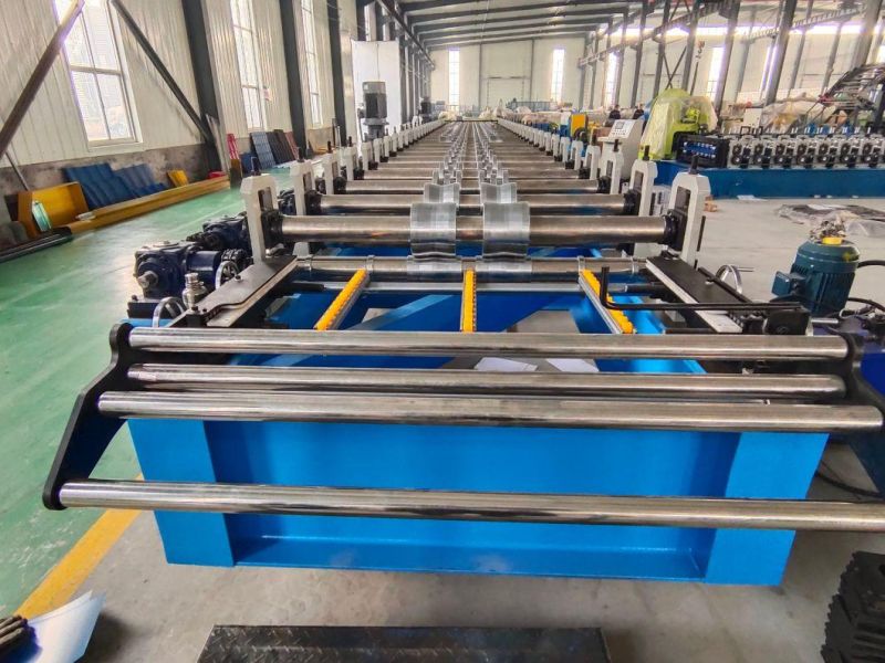 Trapezoidal Rib Roofing Sheet Roll Forming Machine Long Span Ibr Roof Tile Making Machine