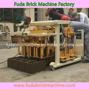 Qt40-3A Small Mobile Hollow Manual Concrete Brick Making Machine