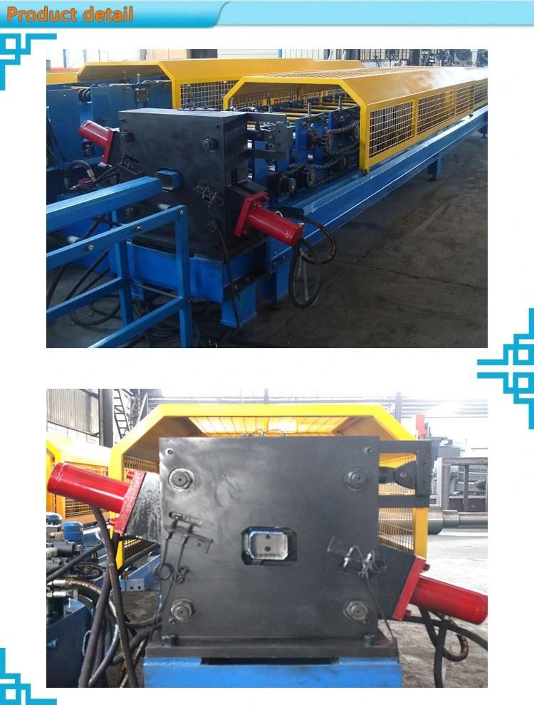 Rain Water Steel Downpipe Roll Forming Machine/Water Falling Down Gutter Making Machines for Sale