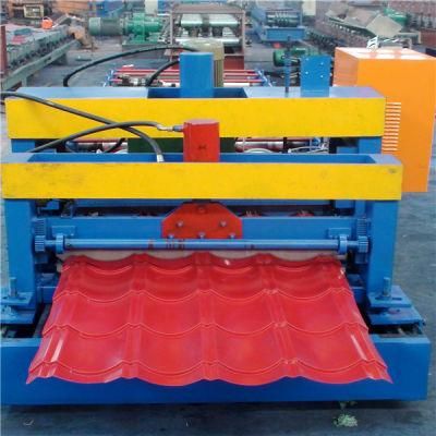 PLC Control Glazed Tile Cold Roll Forming Machine