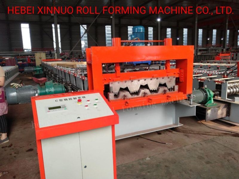 720 Floor Decking Roofing Sheet Panel Making Cold Rolling Forming Machine