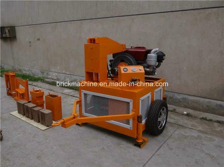 Mobile Hydroform Style Clay Soil Interlocking Construction Machine with Brick Making Machine Price