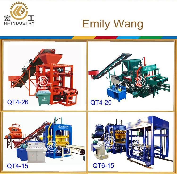 Qt10-15 Factory Full Automatic Concrete Block Making Machinery