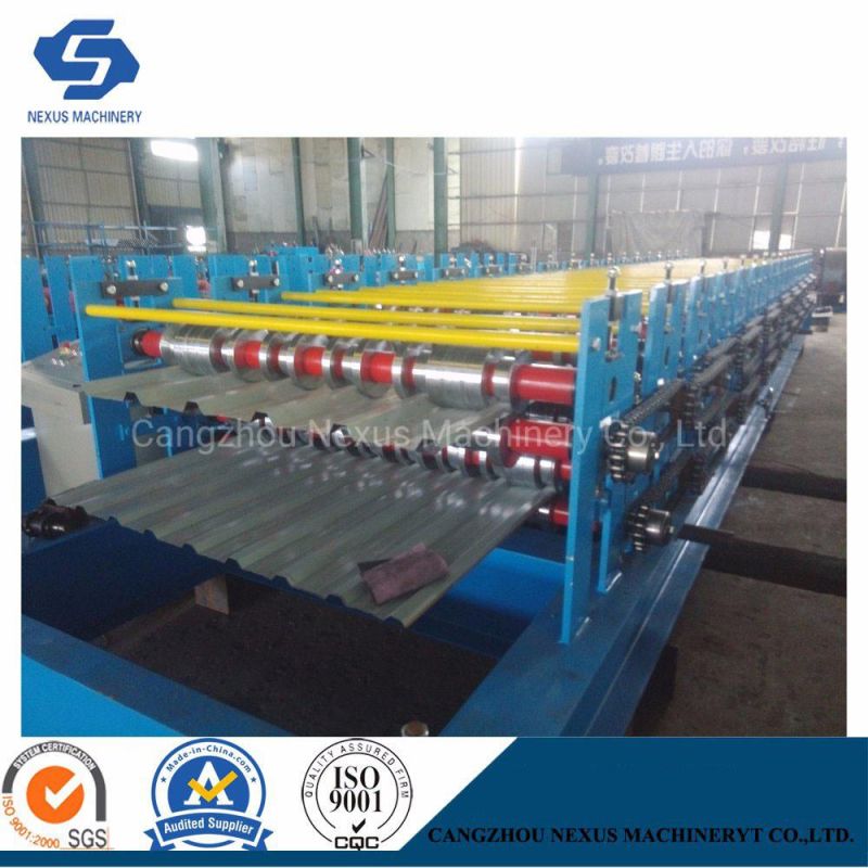 1220mm Roofing Metal Panels Roll Forming Machine Metal Corrugated Wave Roof Panel Roll Forming Machine