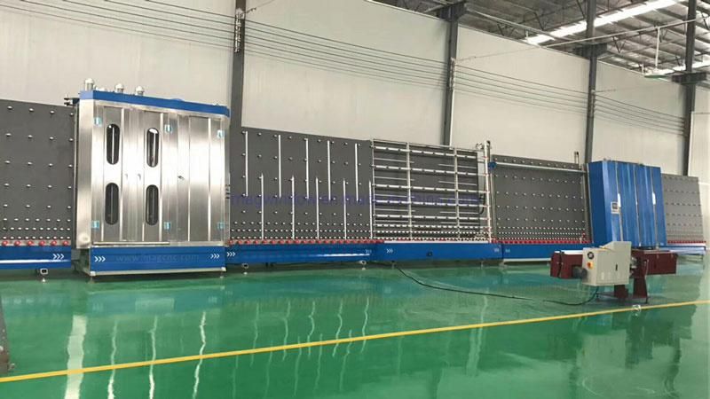 Vertical Glass Washing and Drying Machine 1800 for Insulating Window Door Glass, Glazing Bead Window, Curtain Wall Glass