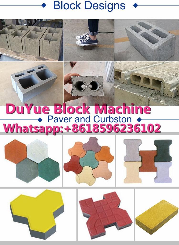 Qt4-20 Concrete Hollow Interlocking Paving Block Brick Making Machine