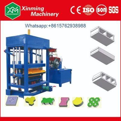 Qt4-30 Manual Cement Block Brick Machine Concrete Block Making Machinery with Diesel Engine